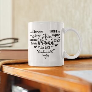 Personalisierte Tasse für Mama – Perfekt zum Muttertag - Tasse für Muttertag - Geschenkidee - Geschenk für Mama