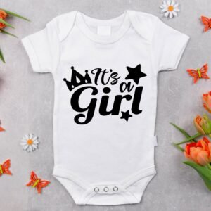 Baby Body - "It's a Girl" - Süßes Geschenk für Neugeborene. Babybody - It's a Girl - Baby Bodysuit - Geschenk - Geschenkidee
