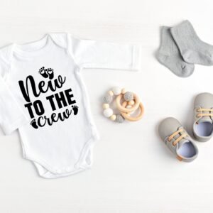 Babybody - Baby Bodysuit - Welcome To The Crew - Baby Geschenk - Geschenkidee