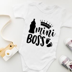 BabyBody. Schwangerschaft verkünden Baby Bodysuit. Mini Boss. Baby Geschenk. Schwangerschaft verkünden Geschenkidee