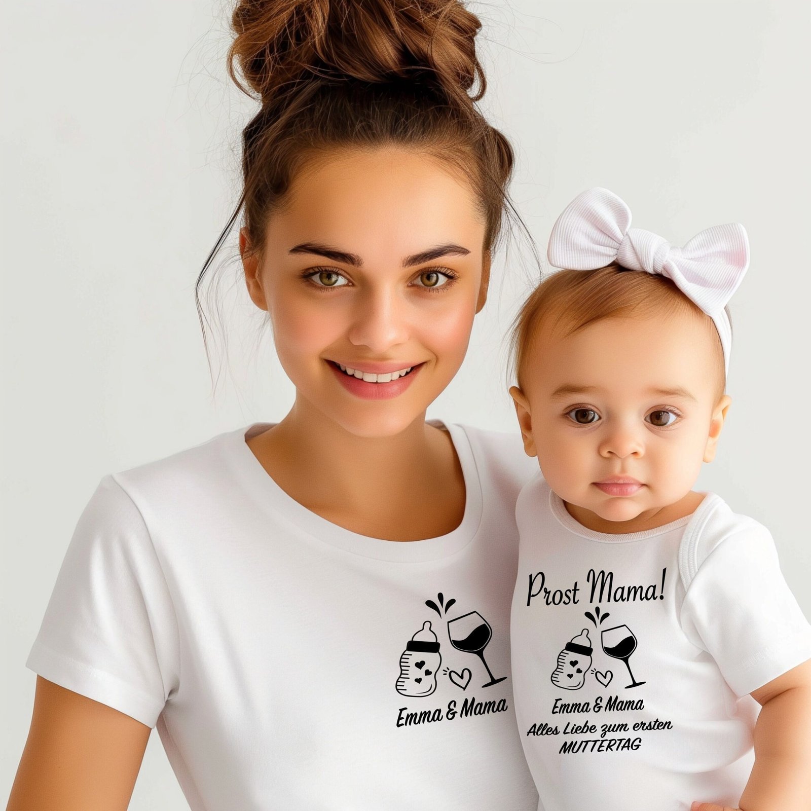 Mama Baby Set I Personalisiertes T-Shirt Mama Baby Muttertag Outfit I Familienoutfit I Muttertag Mama Mini I Muttertag Geschenk I
