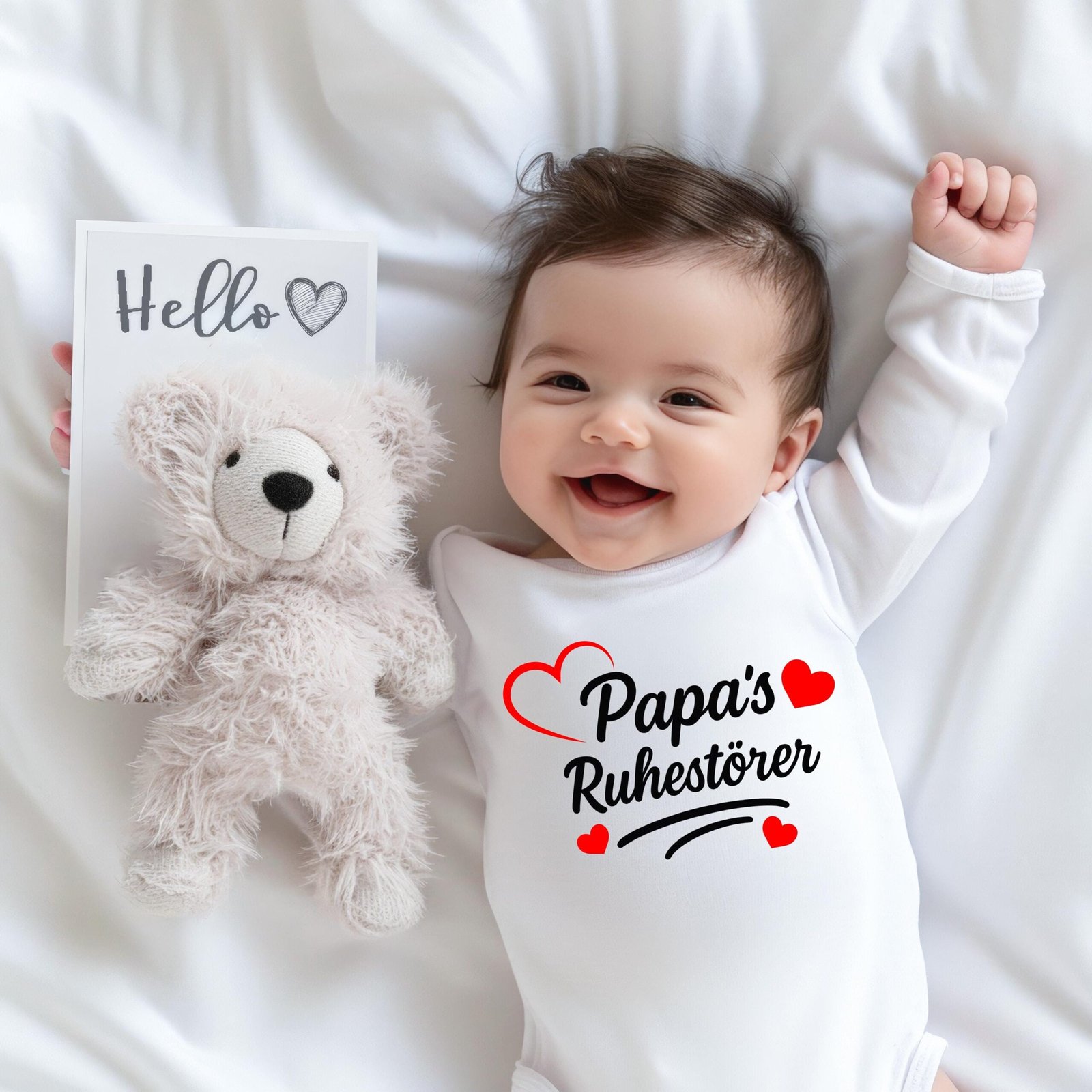 Papa’s Ruhestörer Baby Body – Lustiger Strampler – Geschenk für Papa & Baby – Neugeborenen Outfit – Vatertagsgeschenk – Babyliebe